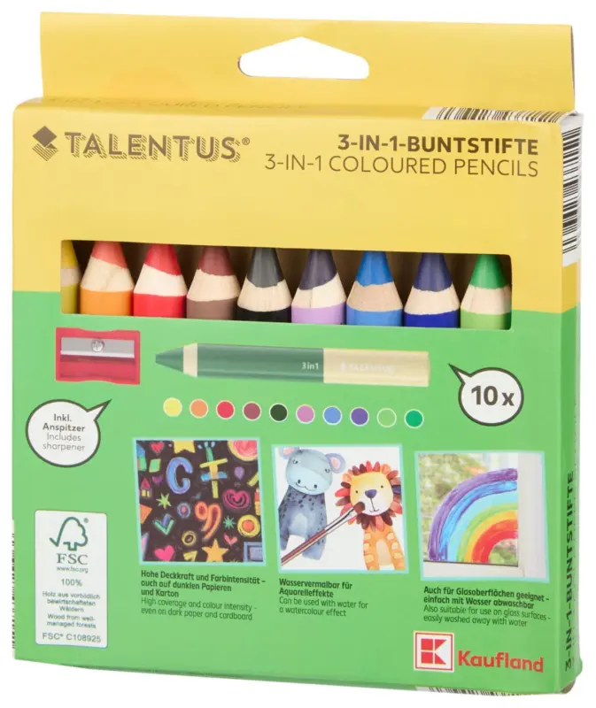Talentus Комплект цветни моливи/ Пастели