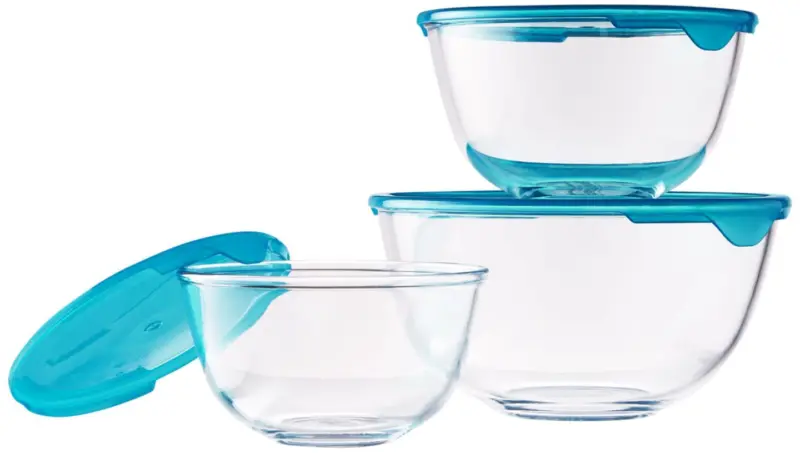 PYREX Комплект кутии 0,5 л, 1 л и 2 л