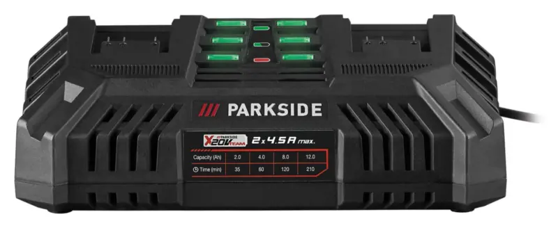 Parkside® Акумулаторно двойно зарядно устройство