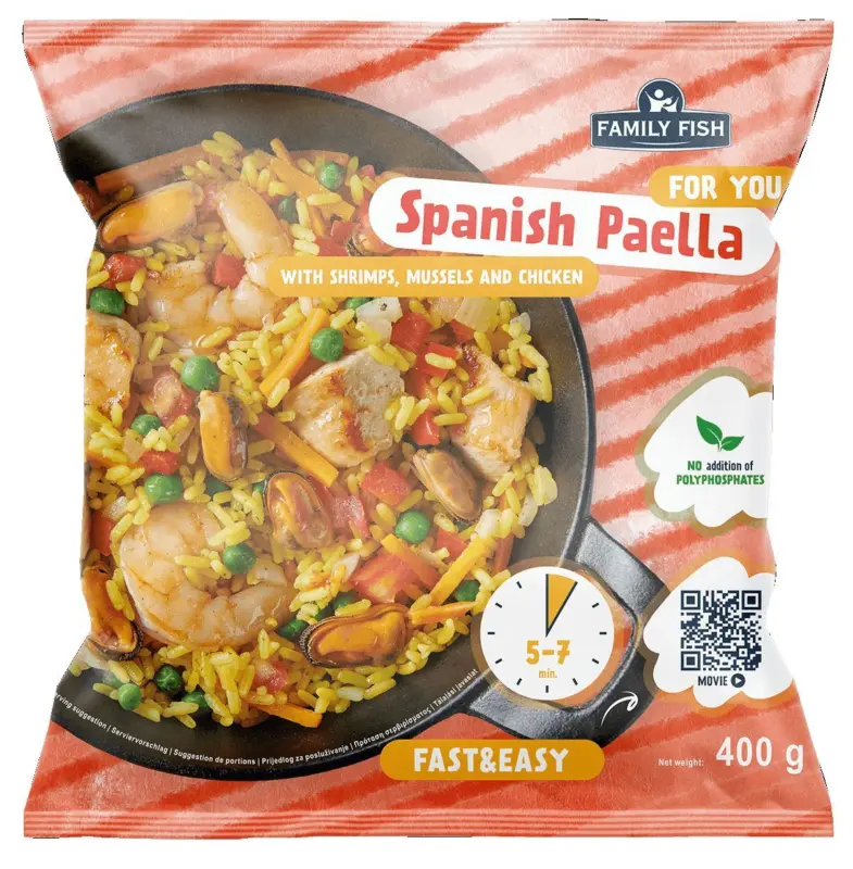Family Fish Испанска паеля замразена