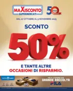 Maxisconto Supermercati Sconto 50% - al 09.11.2025