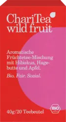 ChariTea Früchtetee "Wild Fruit" mit Hibiskus, Hagebutte & Apfel (20 Beutel)