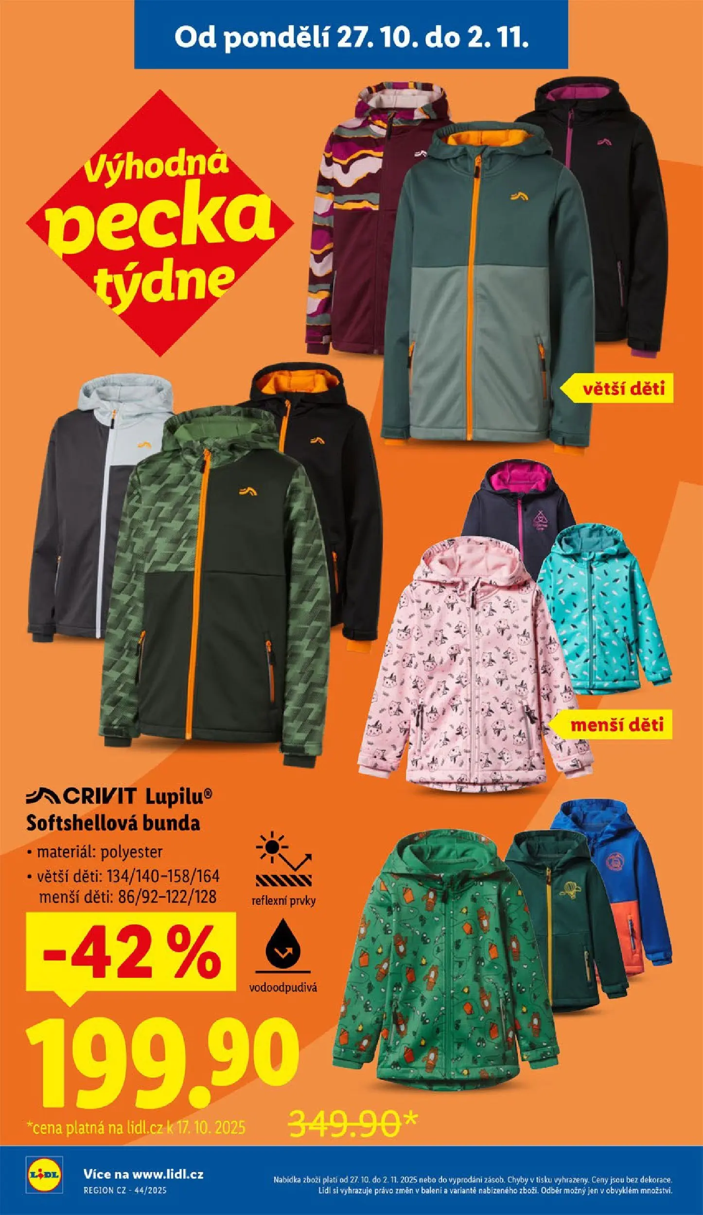 Lidl leták od 26.10.2025 - Nový akční leták | Strana: 6 | Produkty: Bunda