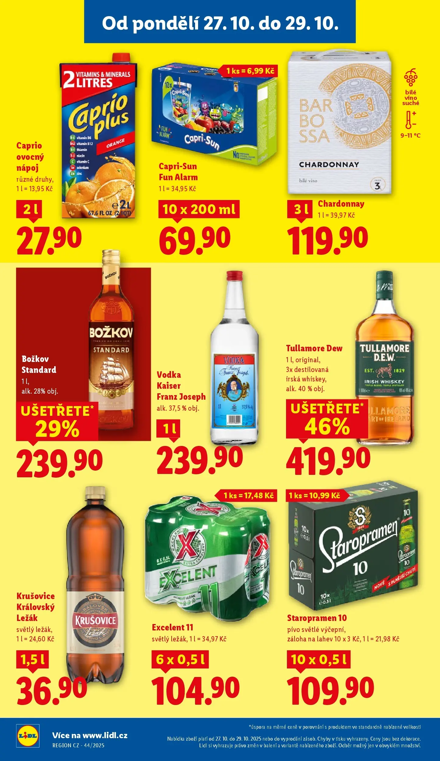 Lidl leták od 26.10.2025 - Nový akční leták | Strana: 16 | Produkty: Vitamin c, Bílé víno, Pivo, Krušovice