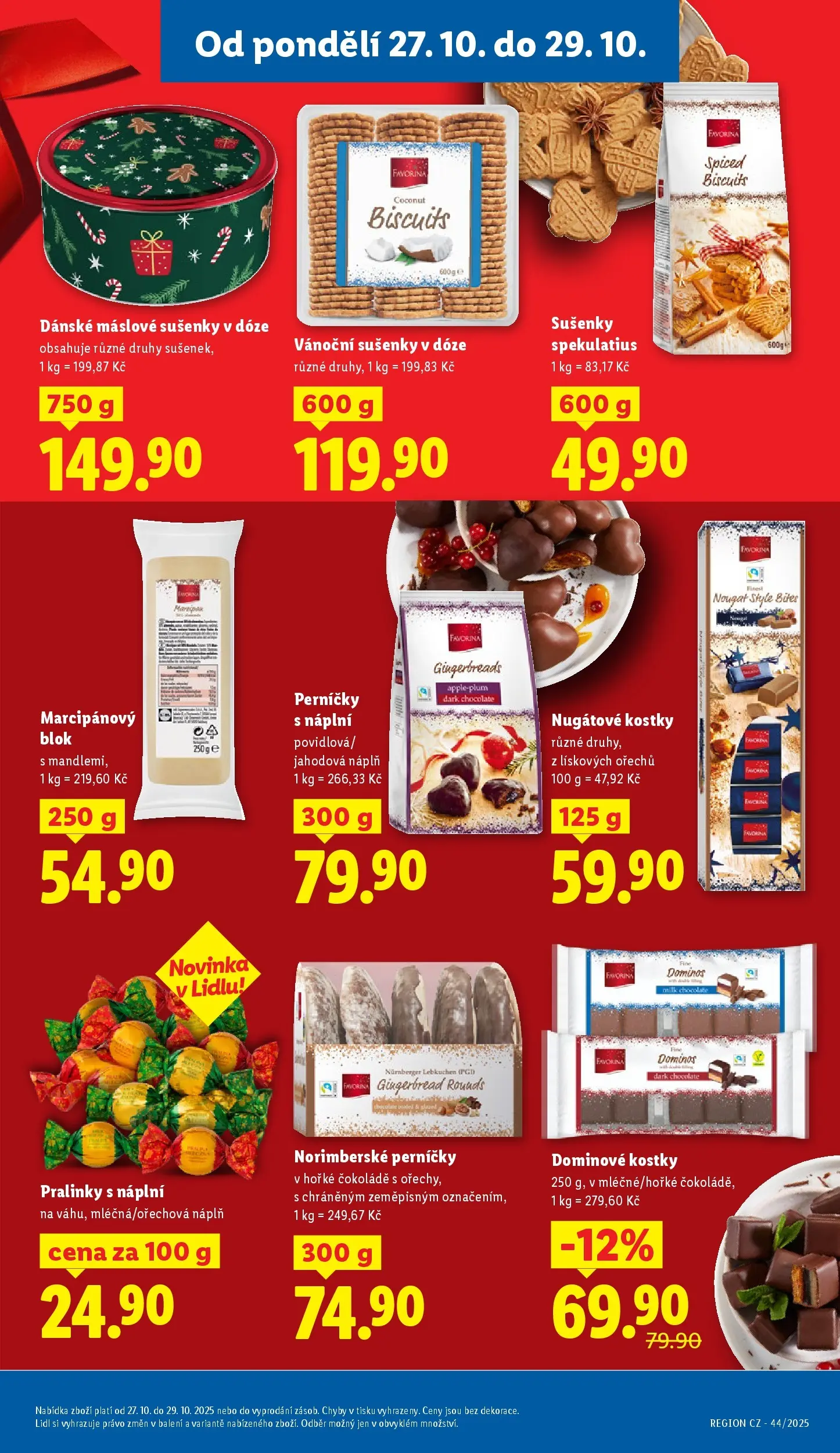 Lidl leták od 26.10.2025 - Nový akční leták | Strana: 23 | Produkty: Máslové sušenky, Blok, Kostky, Perníčky