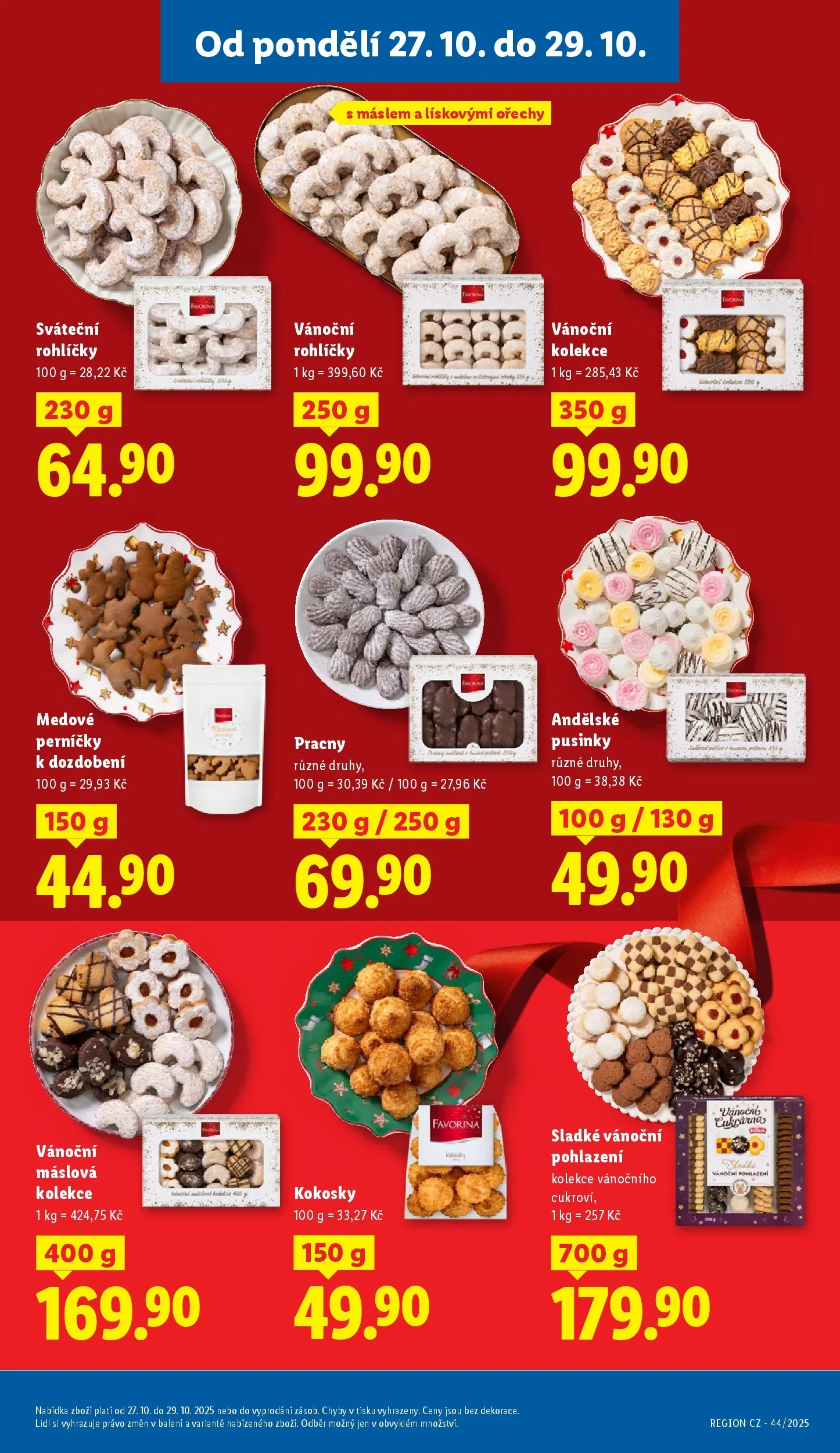 Lidl leták od 26.10.2025 - Nový akční leták | Strana: 25 | Produkty: Ořechy, Kokosky, Perníčky