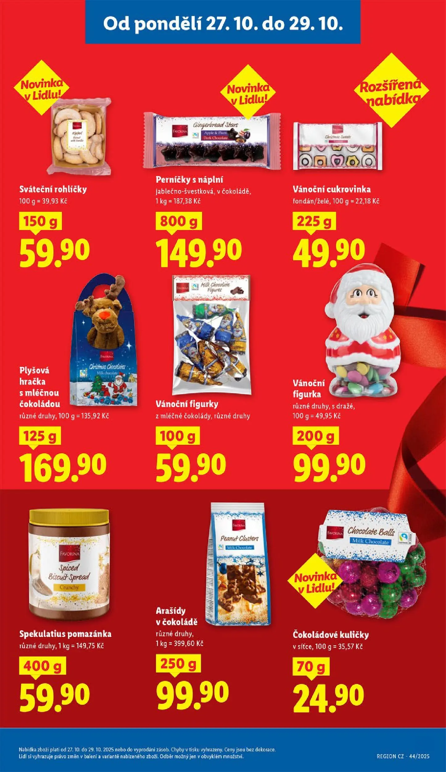 Lidl leták od 26.10.2025 - Nový akční leták | Strana: 29 | Produkty: Apple, Spekulatius, Arašídy v čokoládě, Kuličky