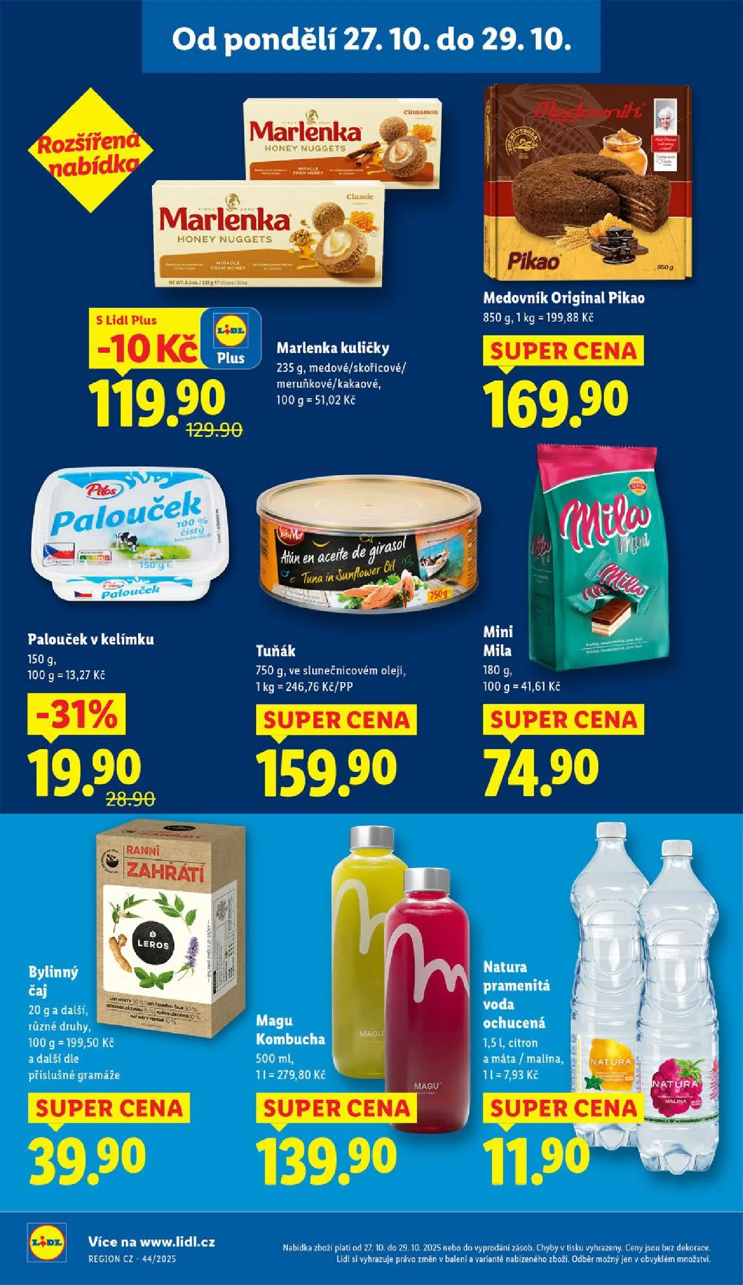 Lidl leták od 26.10.2025 - Nový akční leták | Strana: 32 | Produkty: Marlenka kuličky, Kombucha, Medovník, Marlenka