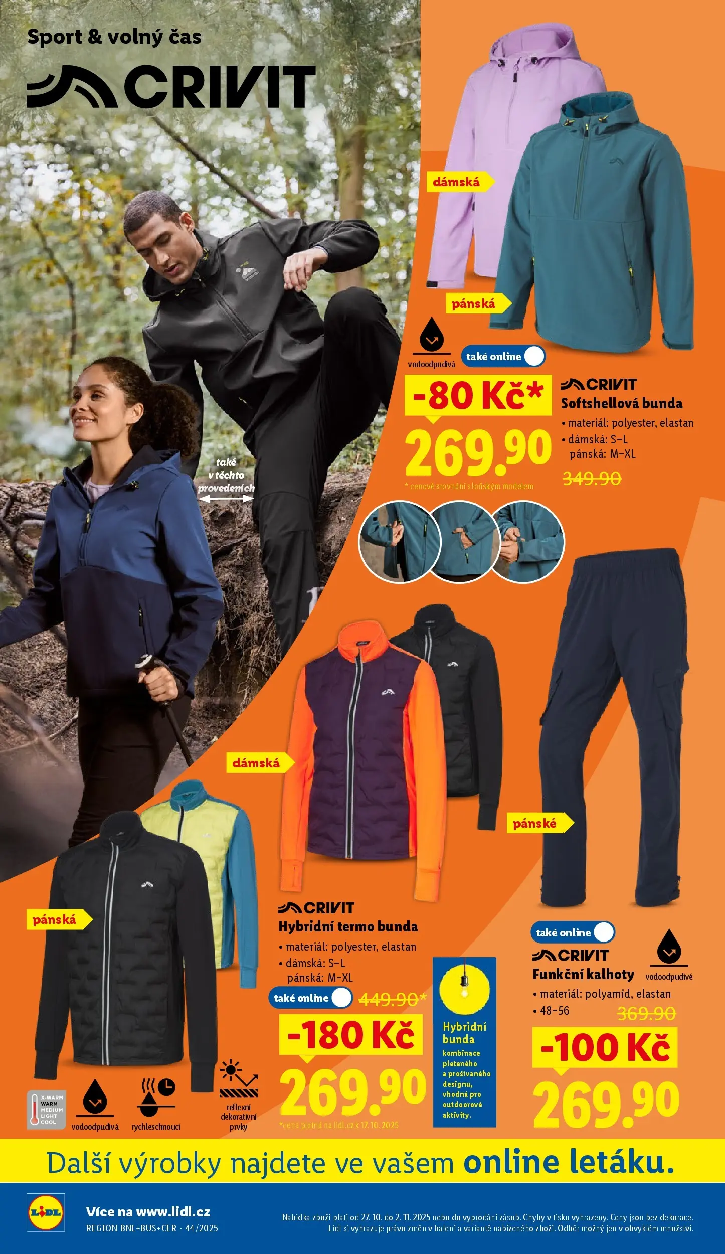 Lidl leták od 26.10.2025 - Nový akční leták | Strana: 40 | Produkty: Bunda, Kalhoty, Pants