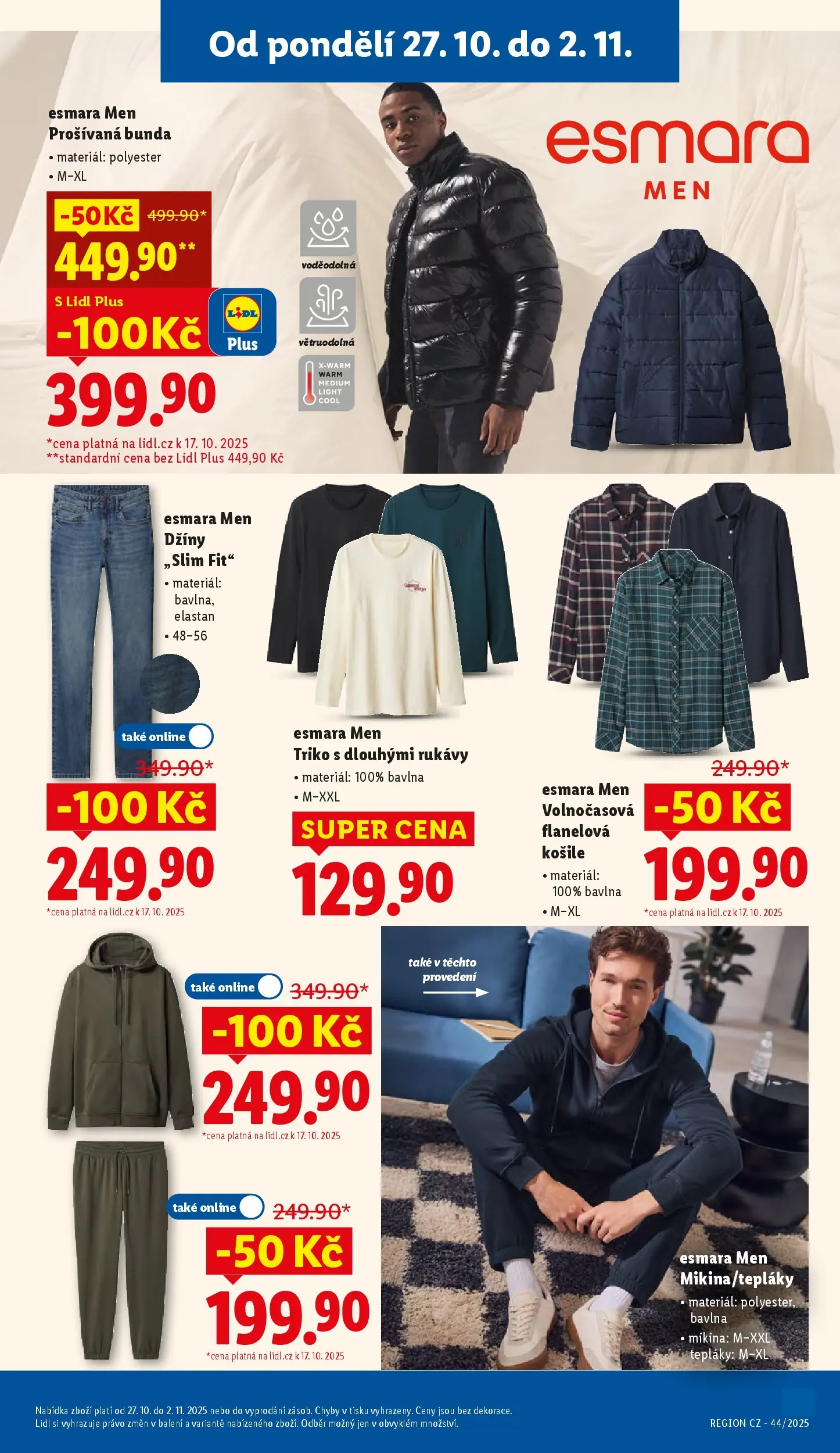 Lidl leták od 26.10.2025 - Nový akční leták | Strana: 43 | Produkty: Košile, Mikina, Bunda, Tepláky