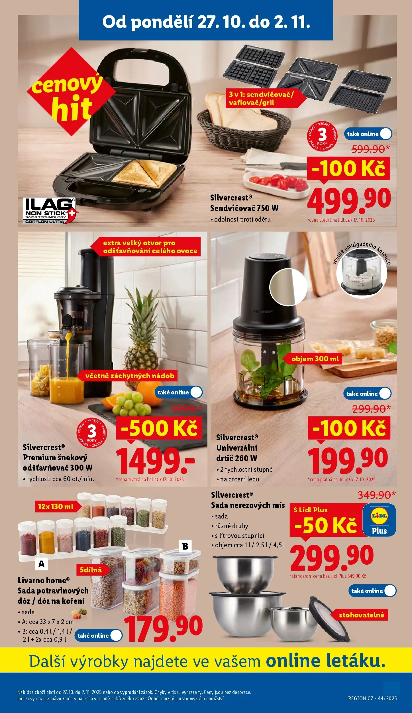 Lidl leták od 26.10.2025 - Nový akční leták | Strana: 47 | Produkty: Koření, Sendvičovač, Drtič, Miš