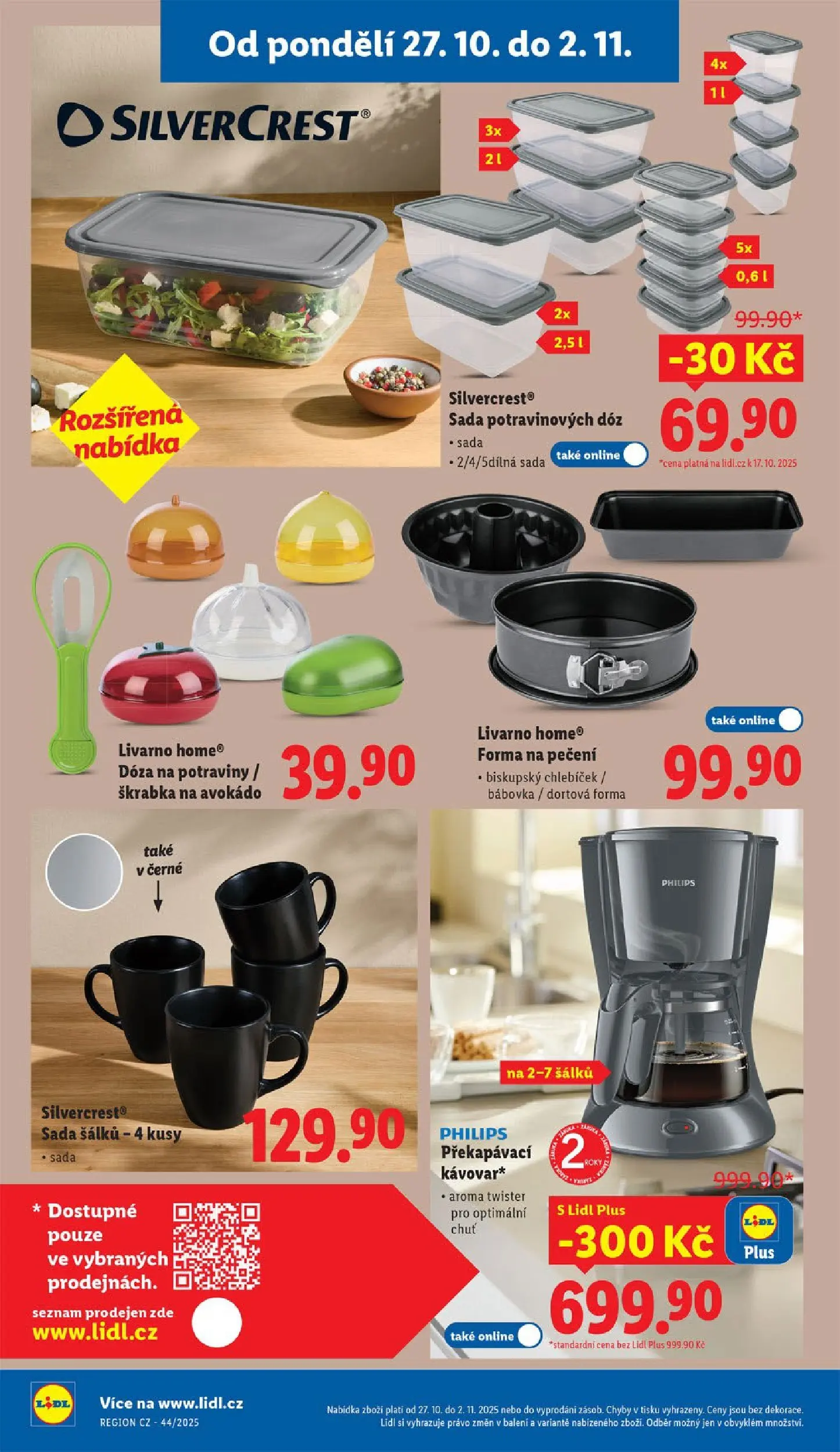 Lidl leták od 26.10.2025 - Nový akční leták | Strana: 50 | Produkty: Dóza, Bábovka, Avokádo, Potraviny