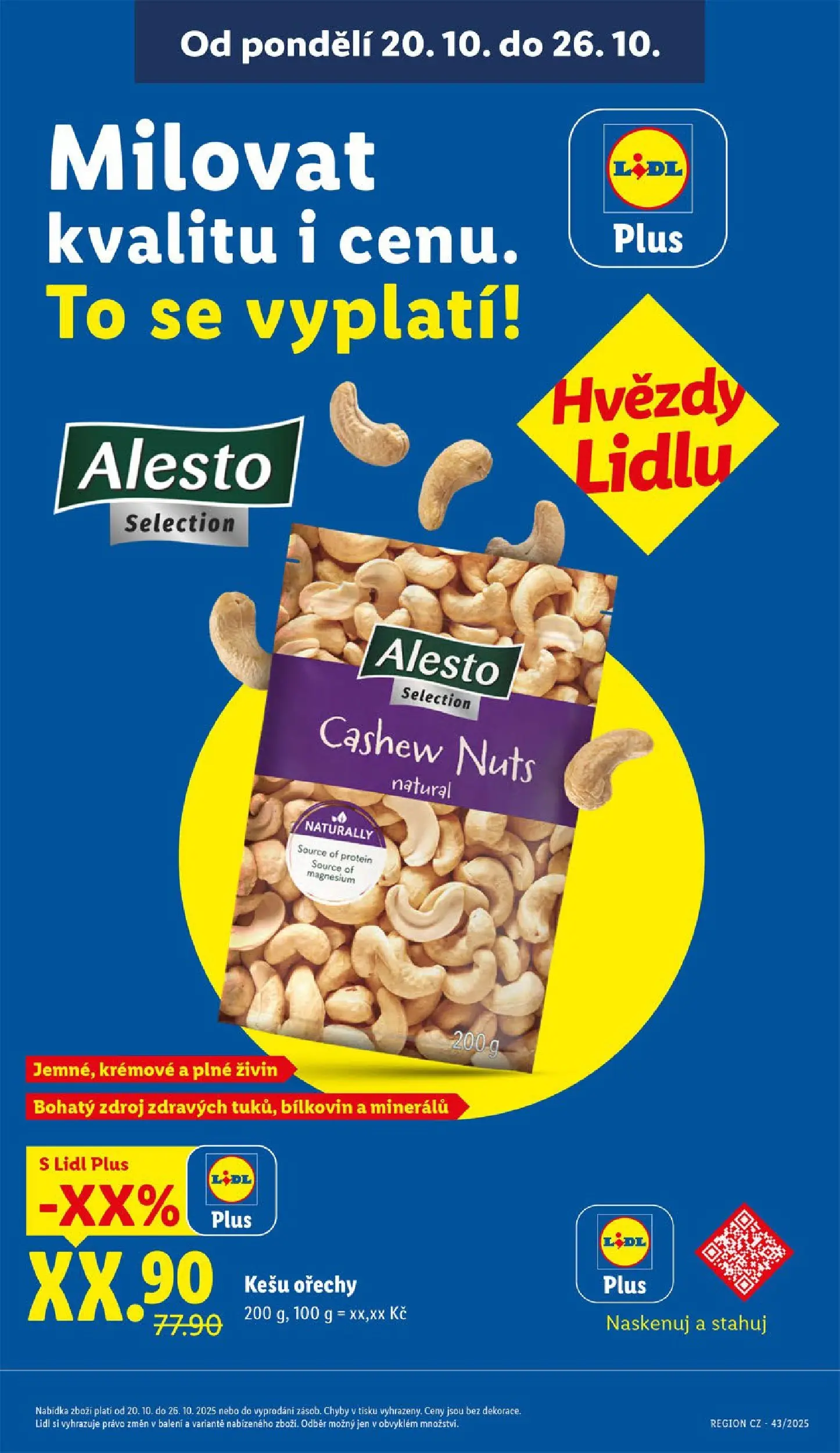 Lidl leták od 26.10.2025 - Nový akční leták | Strana: 53 | Produkty: Kešu ořechy, Kešu, Ořechy, Protein