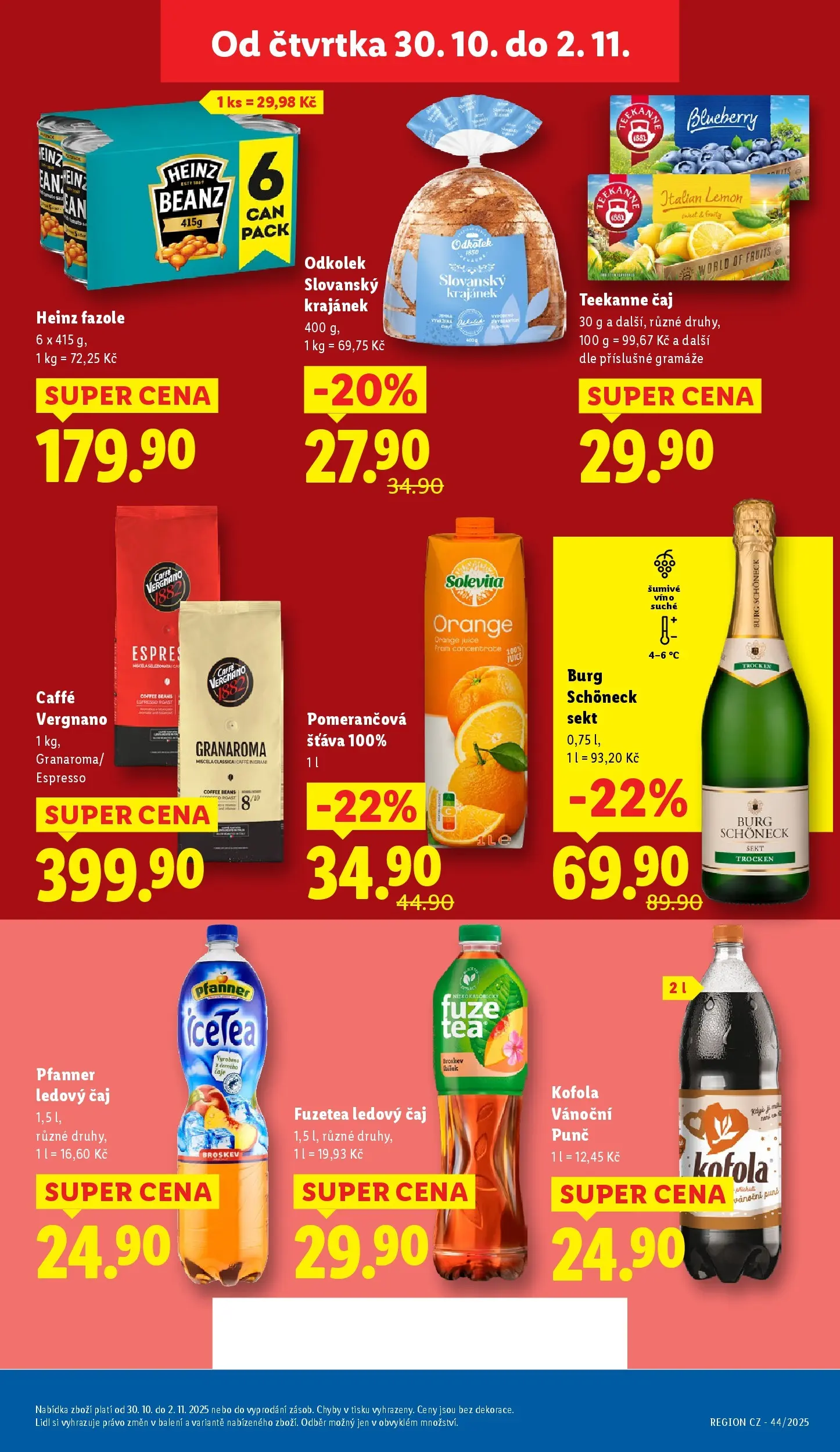 Lidl leták od 29.10.2025 - Nový akční leták | Strana: 13 | Produkty: Sekt, Kofola, Solevita, Sekt Burg Schoneck