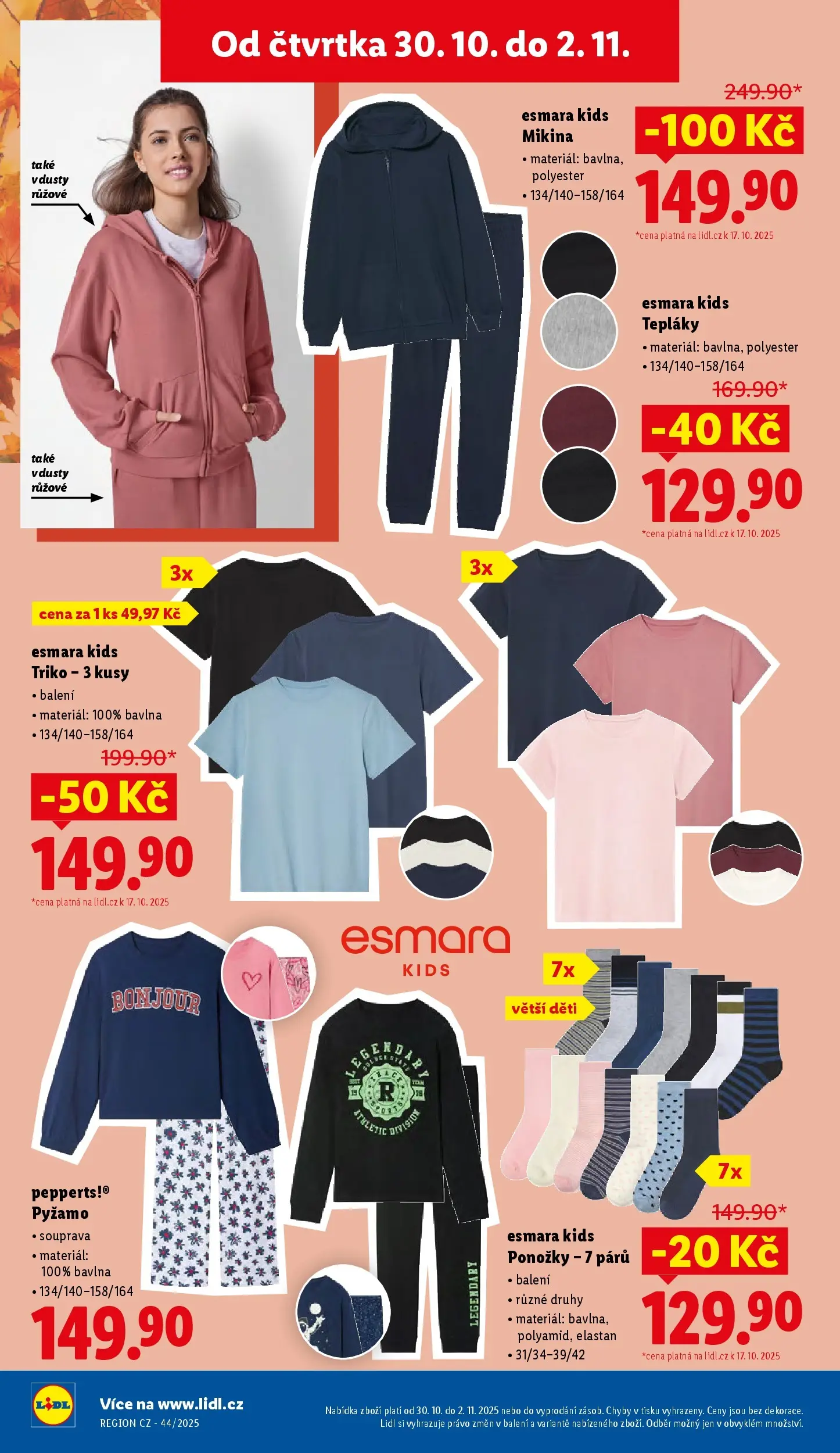 Lidl leták od 29.10.2025 - Nový akční leták | Strana: 36 | Produkty: Mikina, Ponožky, Pyžamo, Tepláky