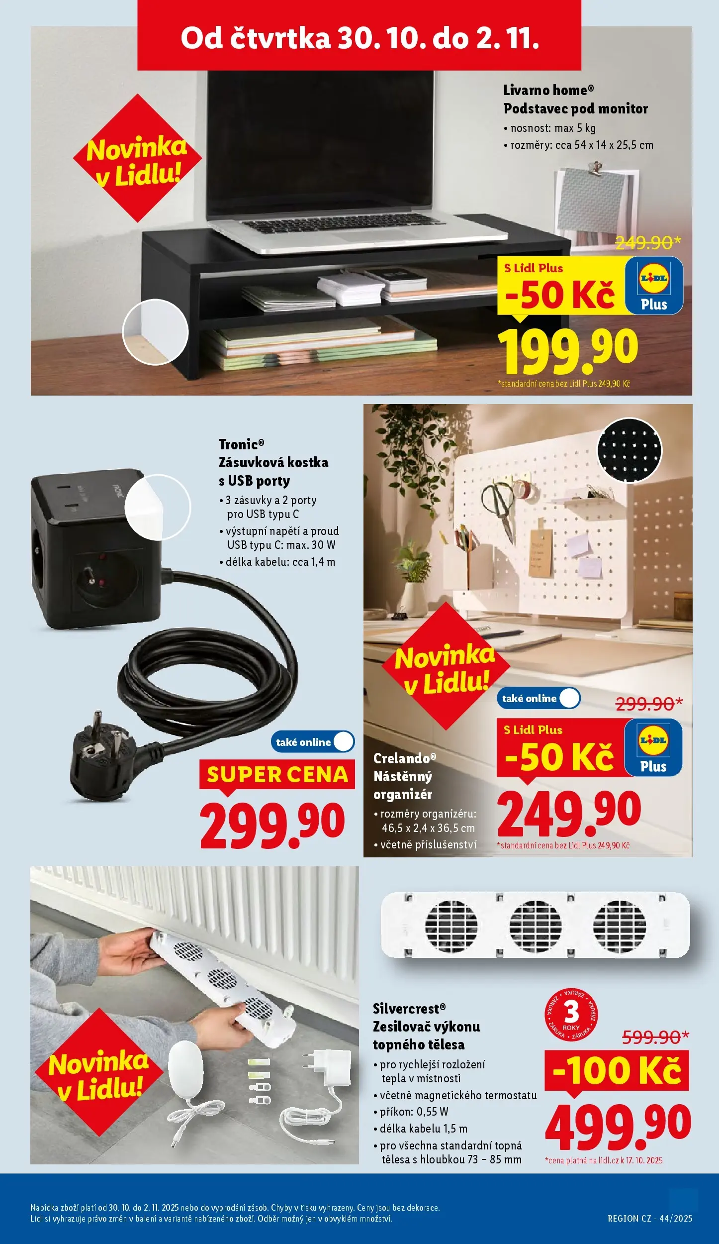 Lidl leták od 29.10.2025 - Nový akční leták | Strana: 41 | Produkty: Organizér, Monitor, USB, Radiátor