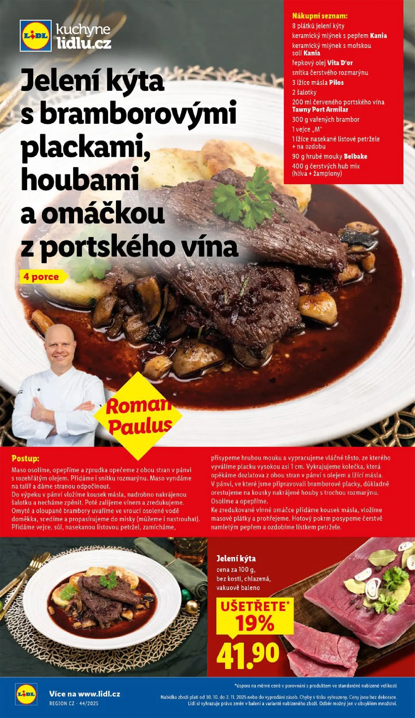 Lidl leták od 29.10.2025 - Nový akční leták | Strana: 44 | Produkty: Žampiony, Olej, Řepkový olej, Kuchyně