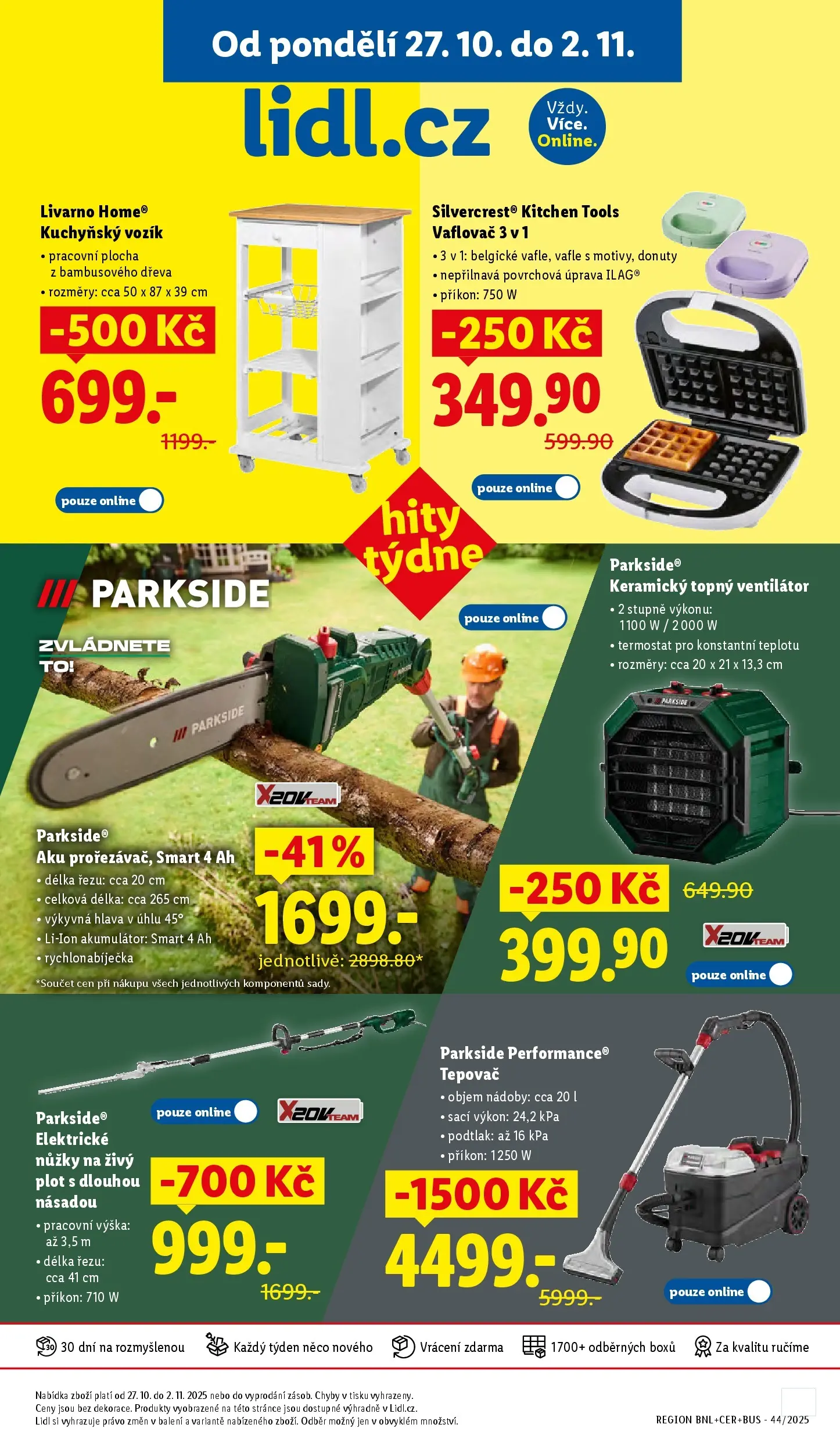 Lidl leták od 26.10.2025 - Nový akční leták | Strana: 17 | Produkty: Vaflovač, Nůžky, Vafle, Elektrické nůžky na živý plot