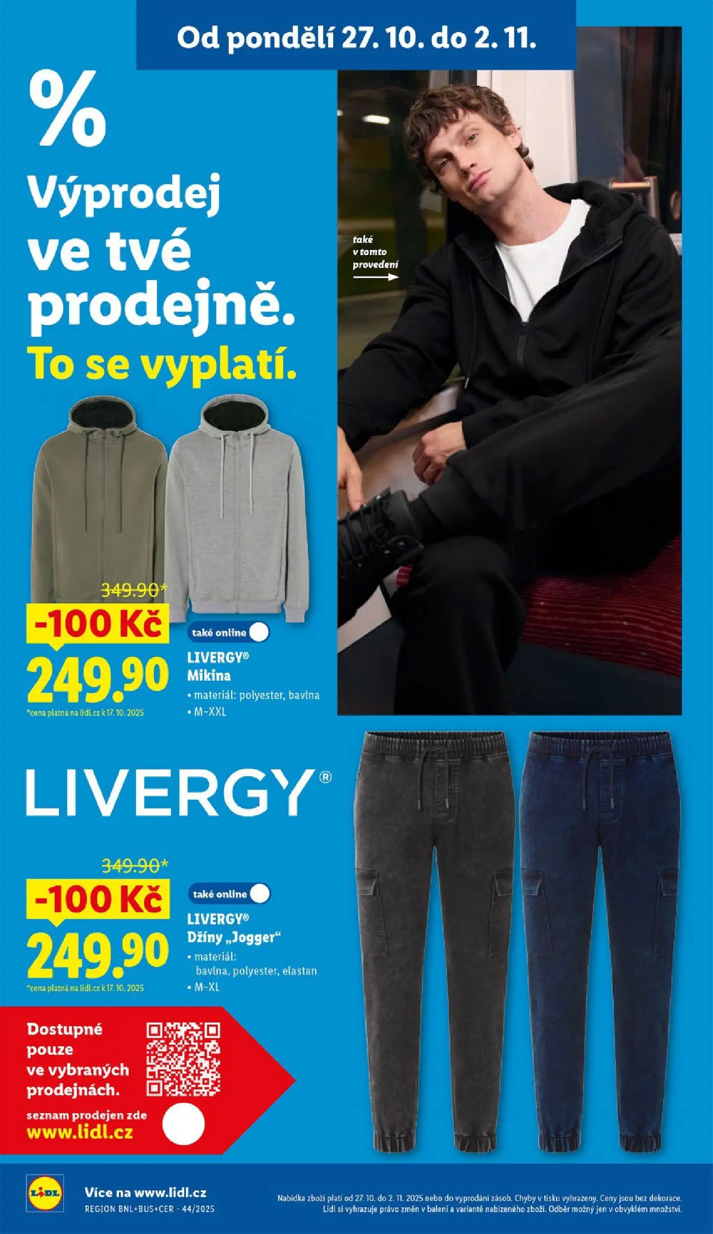 Lidl leták od 26.10.2025 - Nový akční leták | Strana: 20 | Produkty: Mikina, Džíny