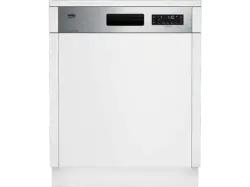 Beko BDSN28451X Geschirrspüler (Einbaugerät, Besteckkorb, 598 mm breit, 42 dB(A), B, Silber)
