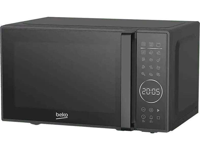 Beko MGC20130BB Standmikrowelle mit Grill (700 Watt, Freistehend, 20 l, Schwarzes Glas)