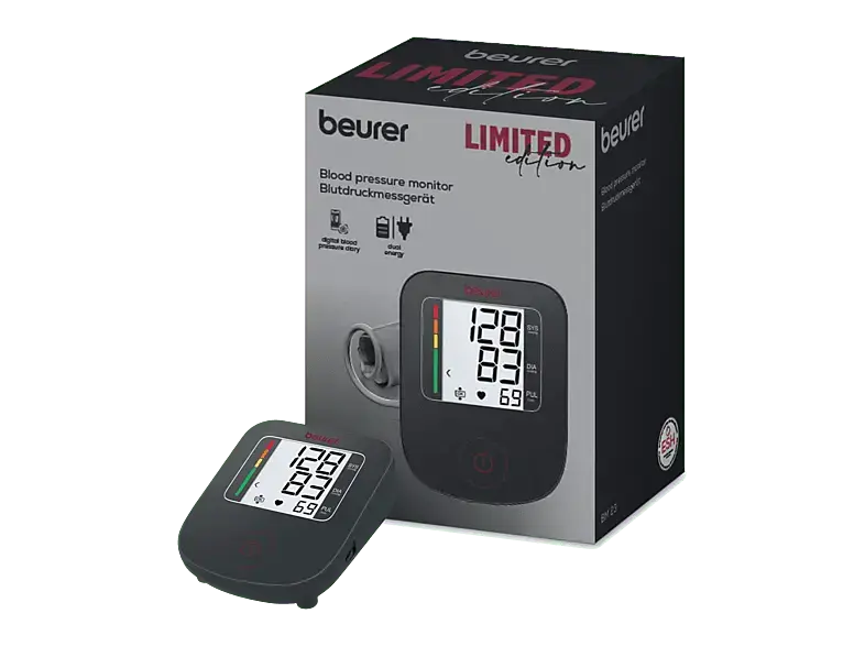 Beurer 609.01 BM23 Cherry Blutdruckmessgerät (Netz-/Batteriebetrieb, Messung am Oberarm, 22 - 42 cm)