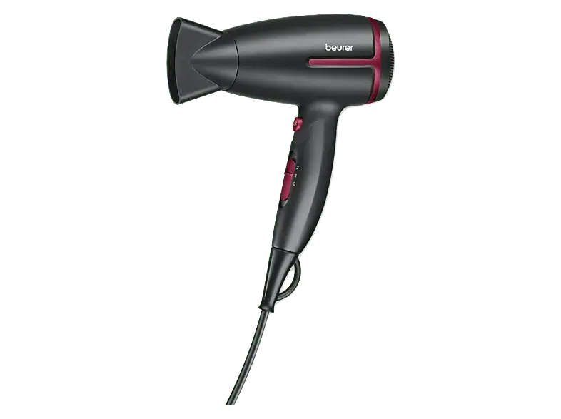 Beurer 105.38 HC25 Cherry Reise Haarföhn Schwarz (1600 Watt)