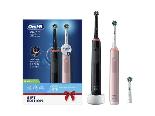 Oral-B Pro 3 n 3900N Elektrische Zahnbürste Black + Pink