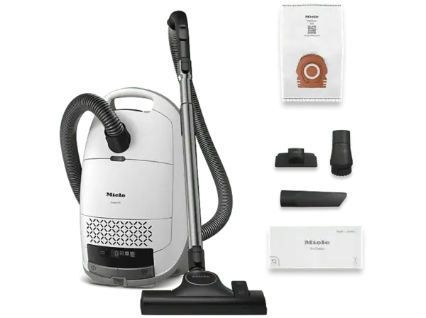 Miele Guard M1 S 8380 Staubsauger mit Staubbeutel (77 dB(A), maximale Leistung: 890 Watt, Brillantweiß)