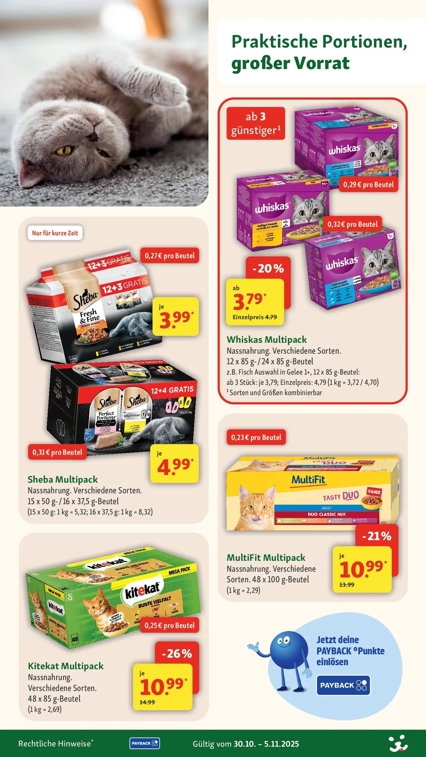 Fressnapf Prospekt 	 (ab 30.10.2025) zum Blättern | Seite: 2 | Produkte: Sheba, Fisch, Whiskas