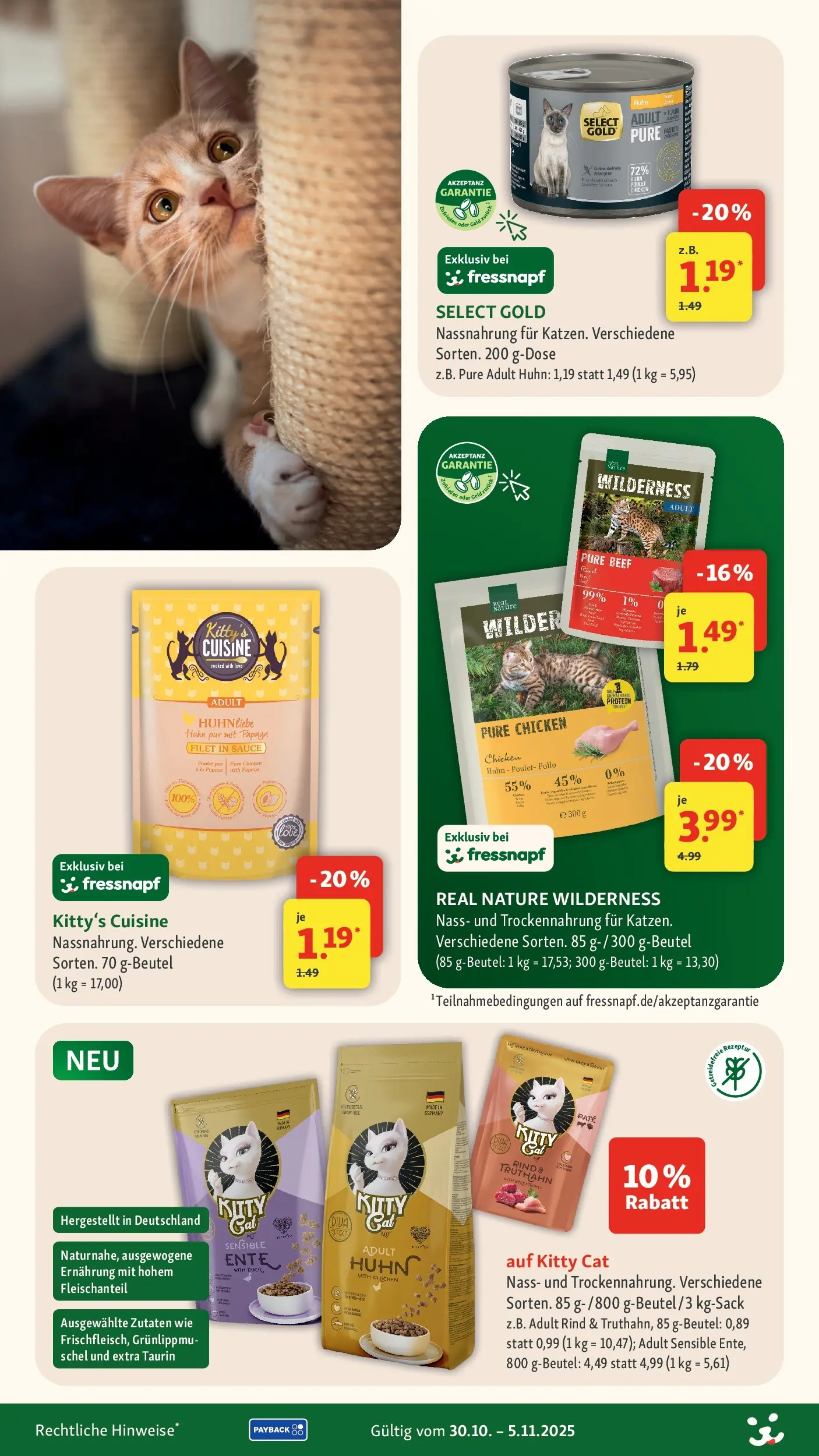 Fressnapf Prospekt 	 (ab 30.10.2025) zum Blättern | Seite: 3 | Produkte: Paprika, Ente