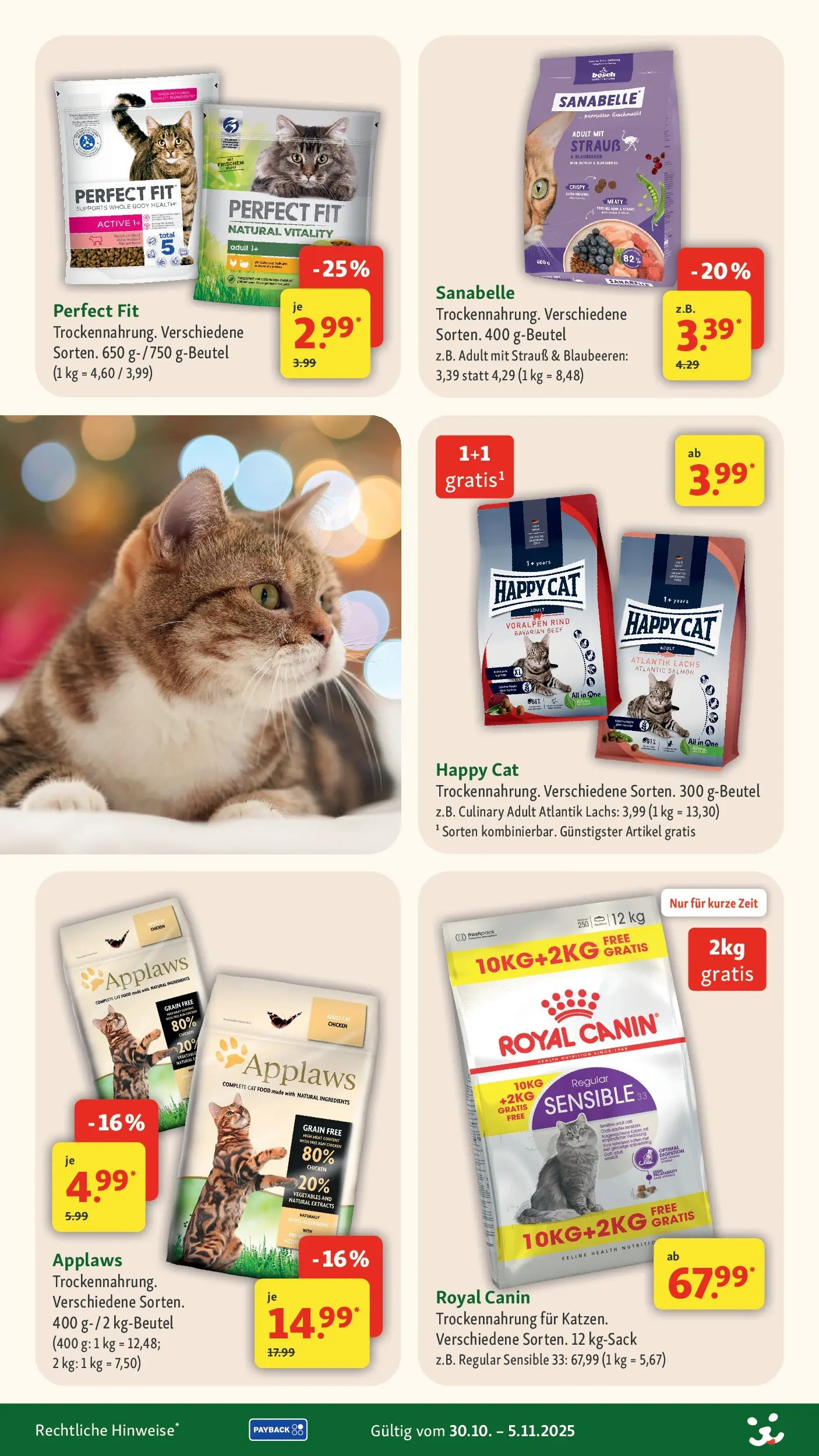 Fressnapf Prospekt 	 (ab 30.10.2025) zum Blättern | Seite: 4 | Produkte: Bosch, Lachs, Blaubeeren