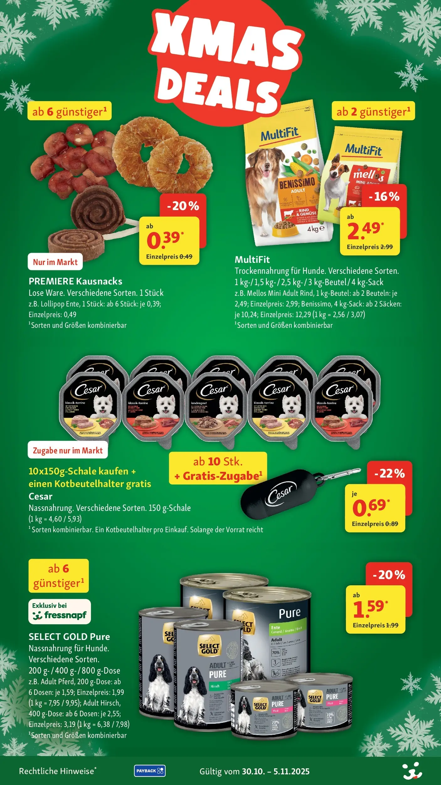 Fressnapf Prospekt 	 (ab 30.10.2025) zum Blättern | Seite: 13 | Produkte: Gemüse, Ente