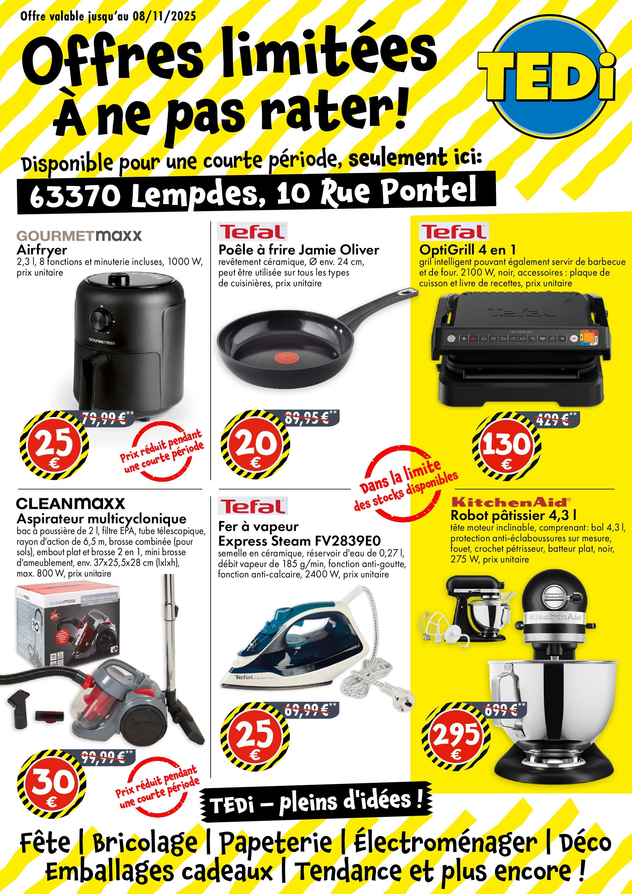 TEDi - TEDi: Découvrez les nouvelles offres à partir du 28/10/2025 - promo en ligne | Page: 1 | Produits: Barbecue, Aspirateur, Batteur, Livre