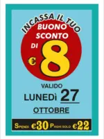 EUROSHOP Monopoli Buono sconto di 8€ - al 27.10.2025