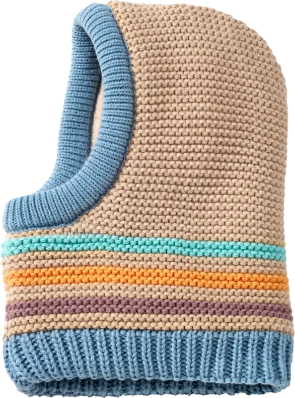 PUSBLU Schlupfmütze aus Strick & mit Futter, beige, Gr. 50/51