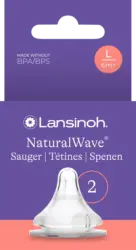 Lansinoh Trinksauger Natural Wave Gr. L, ab 6 Monaten
