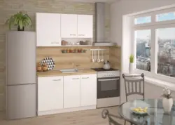 Кухненски комплект без термоплот Геномакс 135 см бял