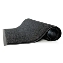 Входна изтривалка на руло текстил+гума CM1006 сива рифел 120см