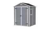 PRAKTIS Градински навес барака Keter Manor DD 6x5 Grey 226х152х186см