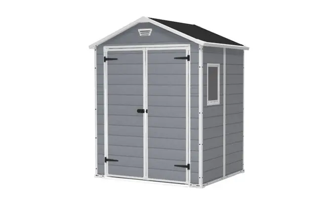 Градински навес барака Keter Manor DD 6x5 Grey 226х152х186см