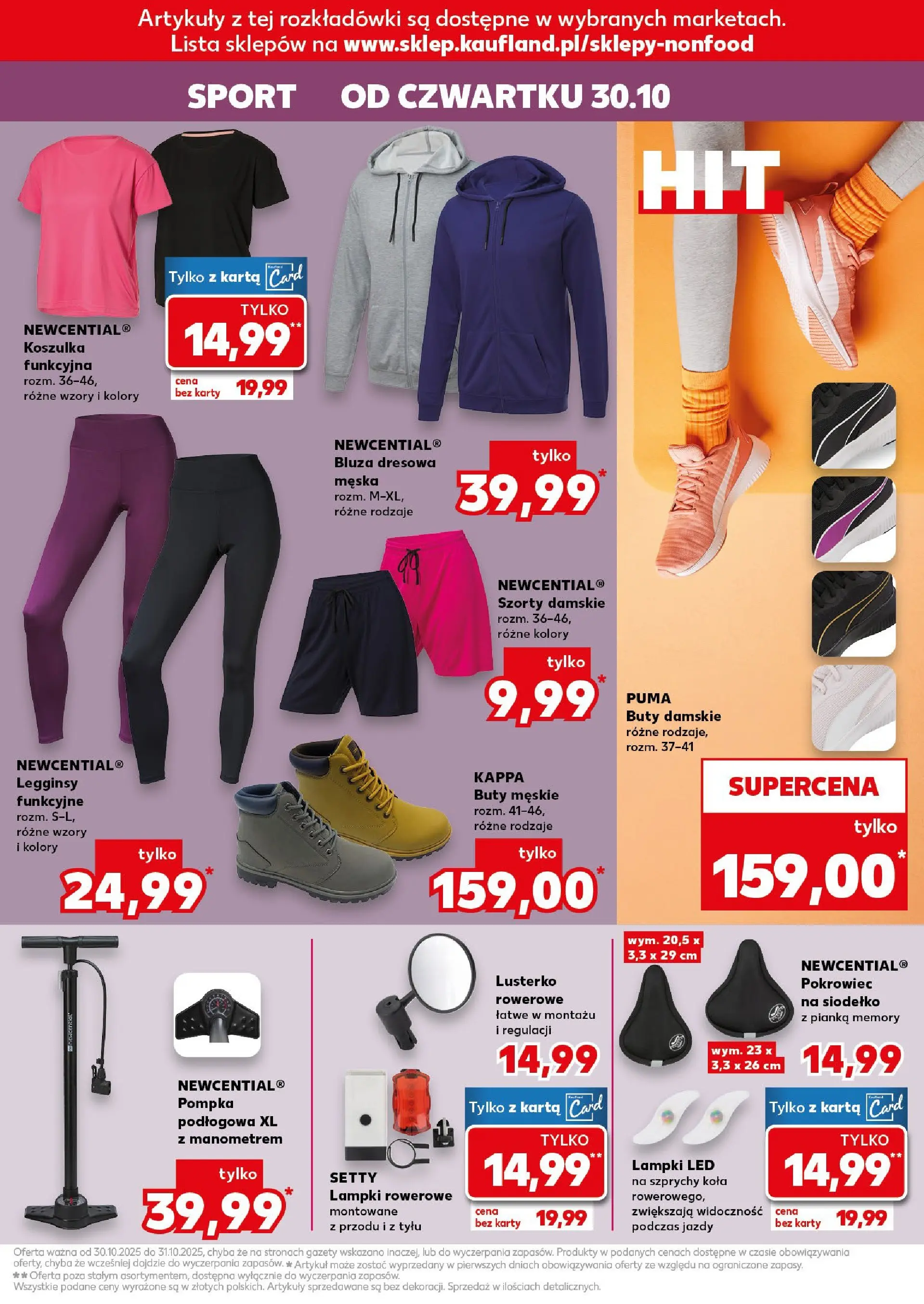 Kaufland gazetka - Mega okazje od 29.10.2025 - od jutra PDF | Strona: 7 | Produkty: Szorty, Karta, Legginsy, Buty