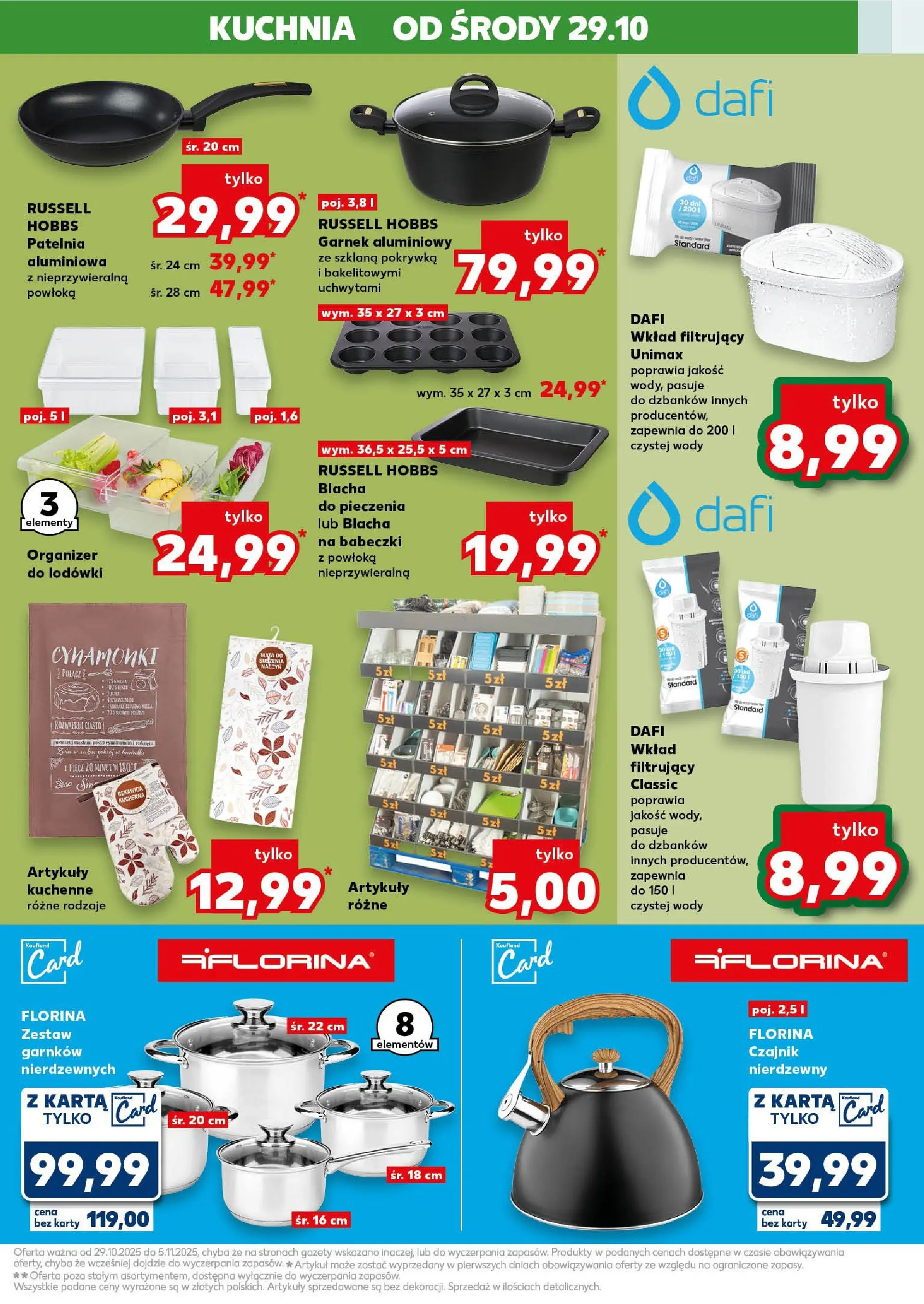 Kaufland gazetka - Mega okazje od 29.10.2025 - od jutra PDF | Strona: 13 | Produkty: Karta, Ciasto, Czajnik, Patelnia