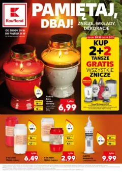 Pogląd oferty "Kaufland gazetka - Znicze" - ważna od 29.10.2025 Pogląd oferty "Kaufland gazetka - Znicze" - ważna od 29.10.2025