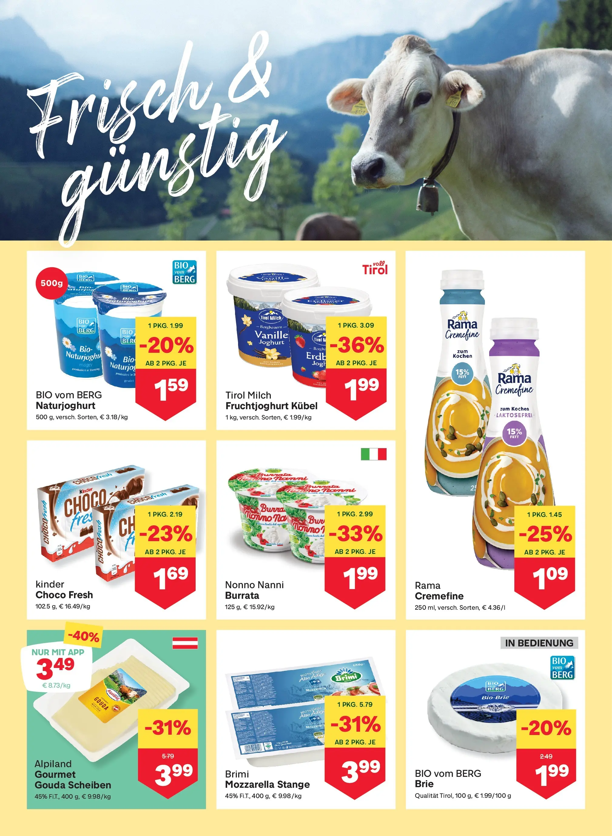 MPREIS Pfunds von 06.11.2025 - Aktuelle Angebote | Seite: 5 | Produkte: Milch, Joghurt