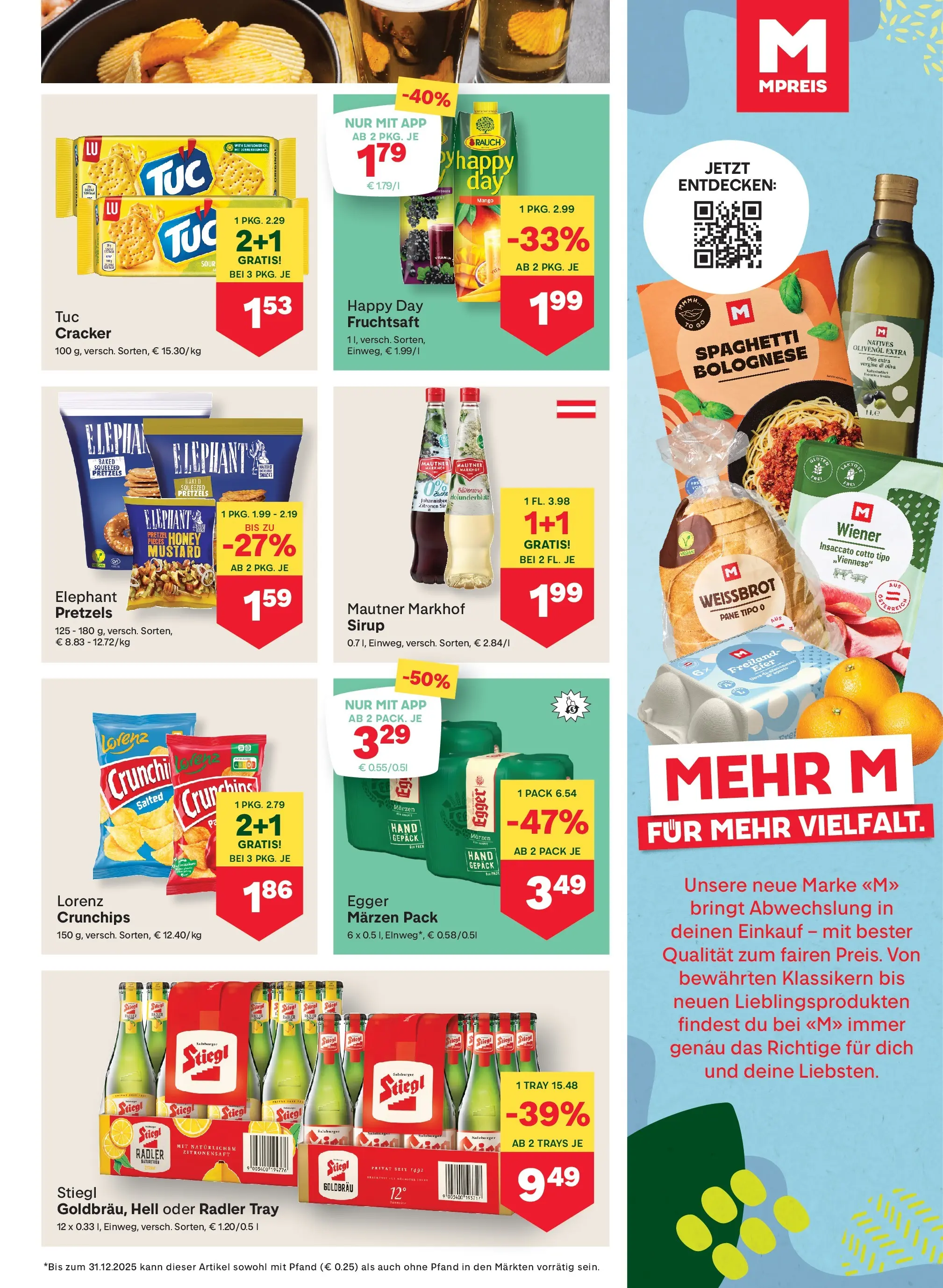 MPREIS Pfunds von 06.11.2025 - Aktuelle Angebote | Seite: 9 | Produkte: Mango, Eier, Hajdina liszt