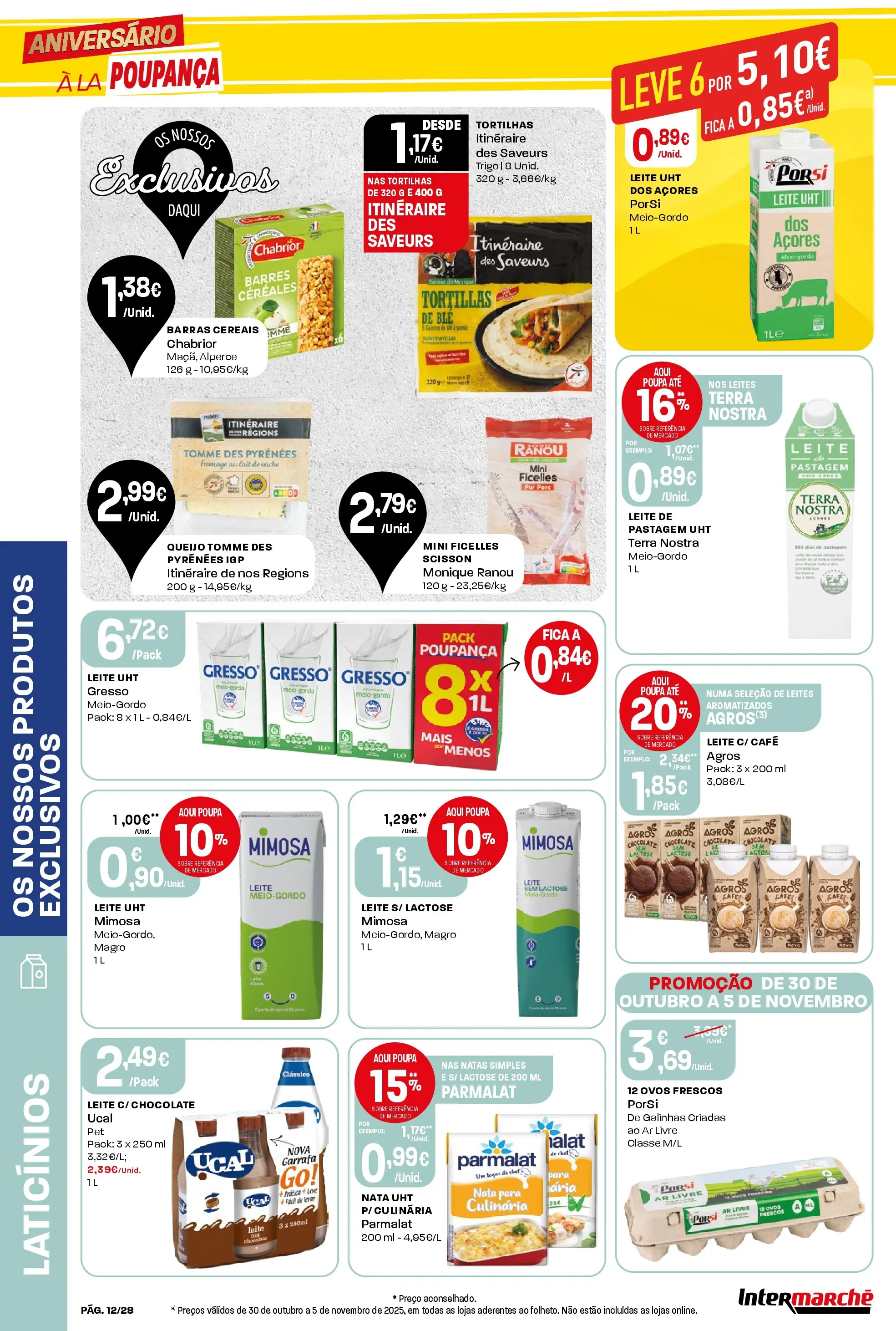 Intermarché - Aniversário à la poupança. » de 30/10/2025 - 05/11/2025 | Página: 12