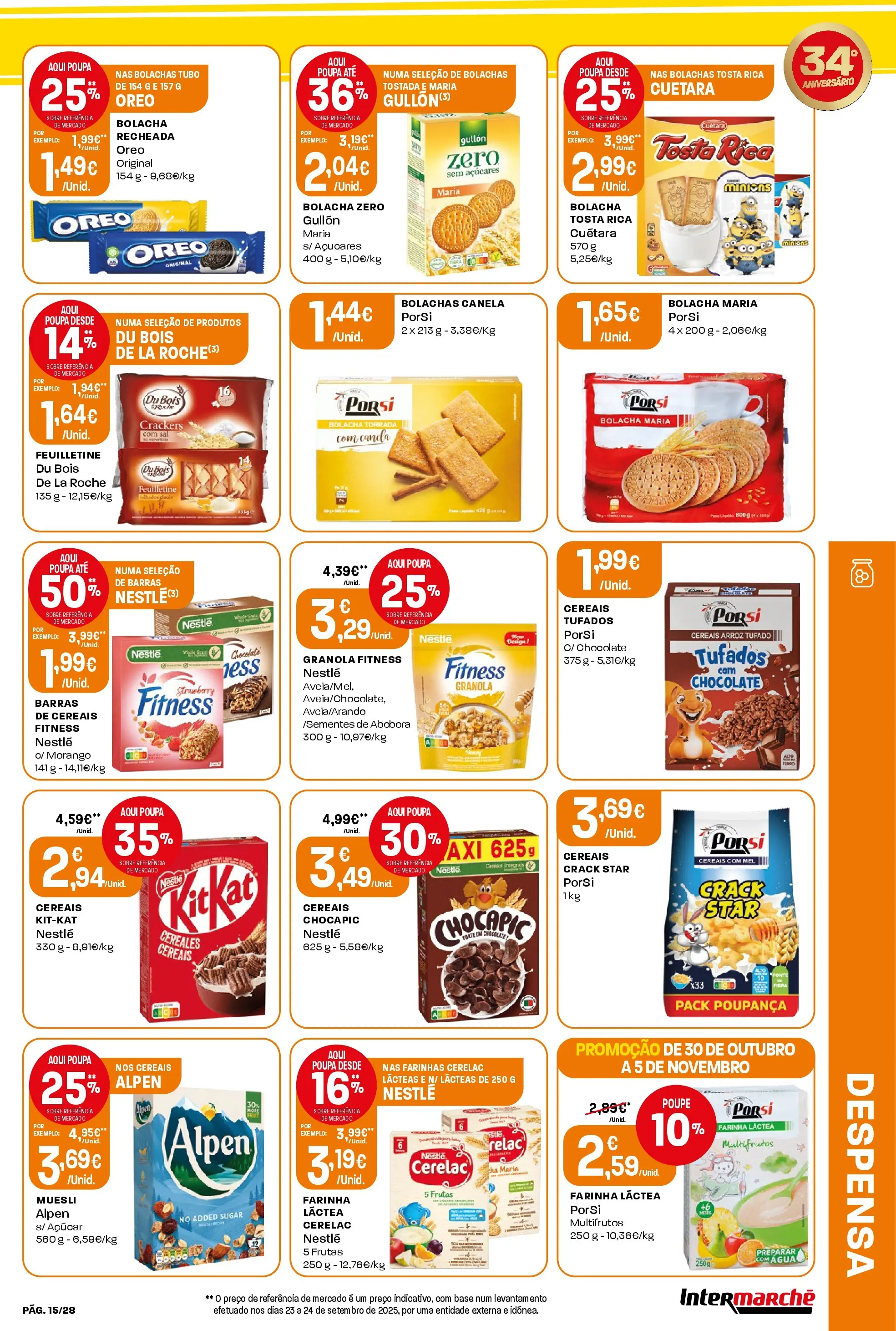 Intermarché - Aniversário à la poupança. » de 30/10/2025 - 05/11/2025 | Página: 15