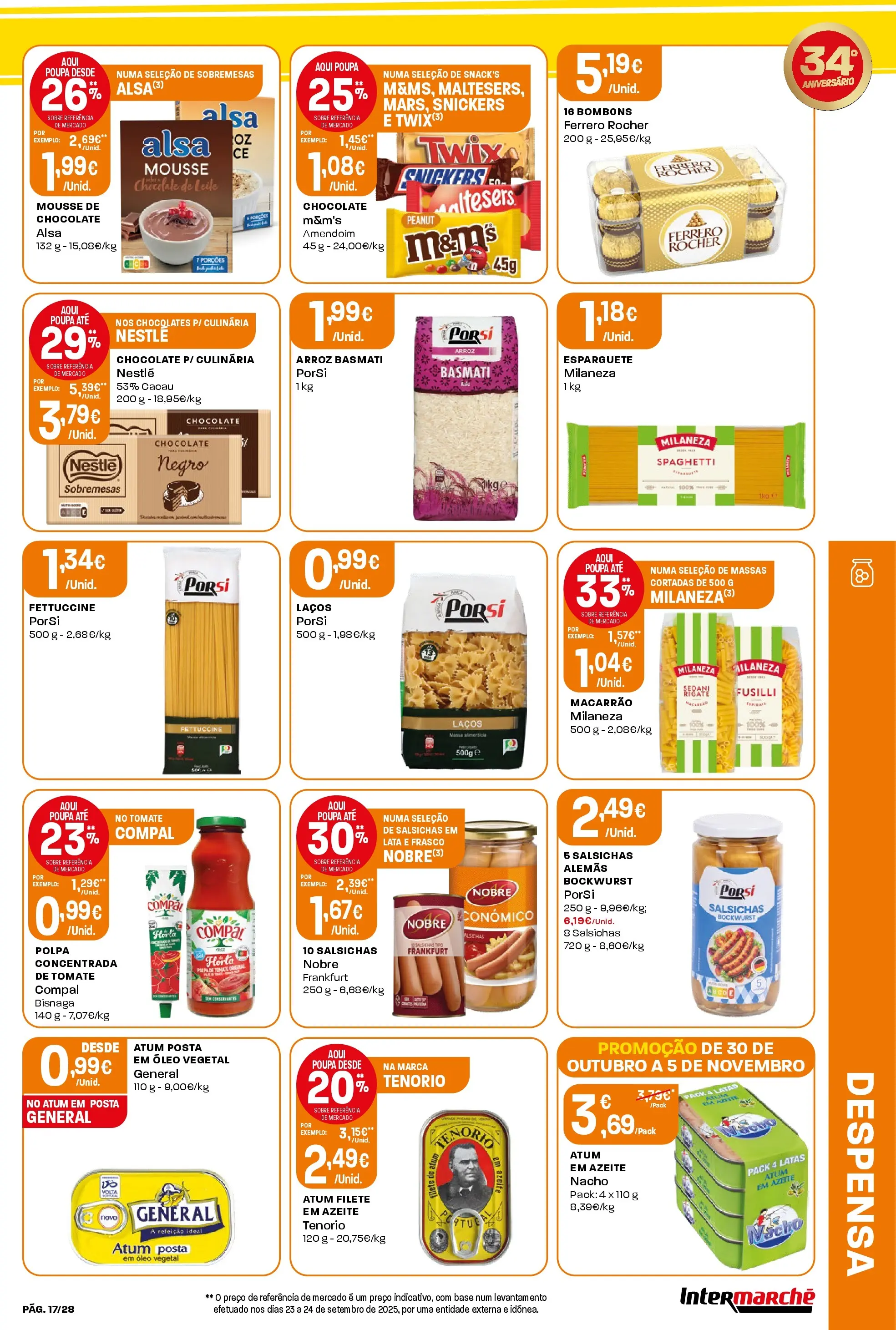 Intermarché - Aniversário à la poupança. » de 30/10/2025 - 05/11/2025 | Página: 17