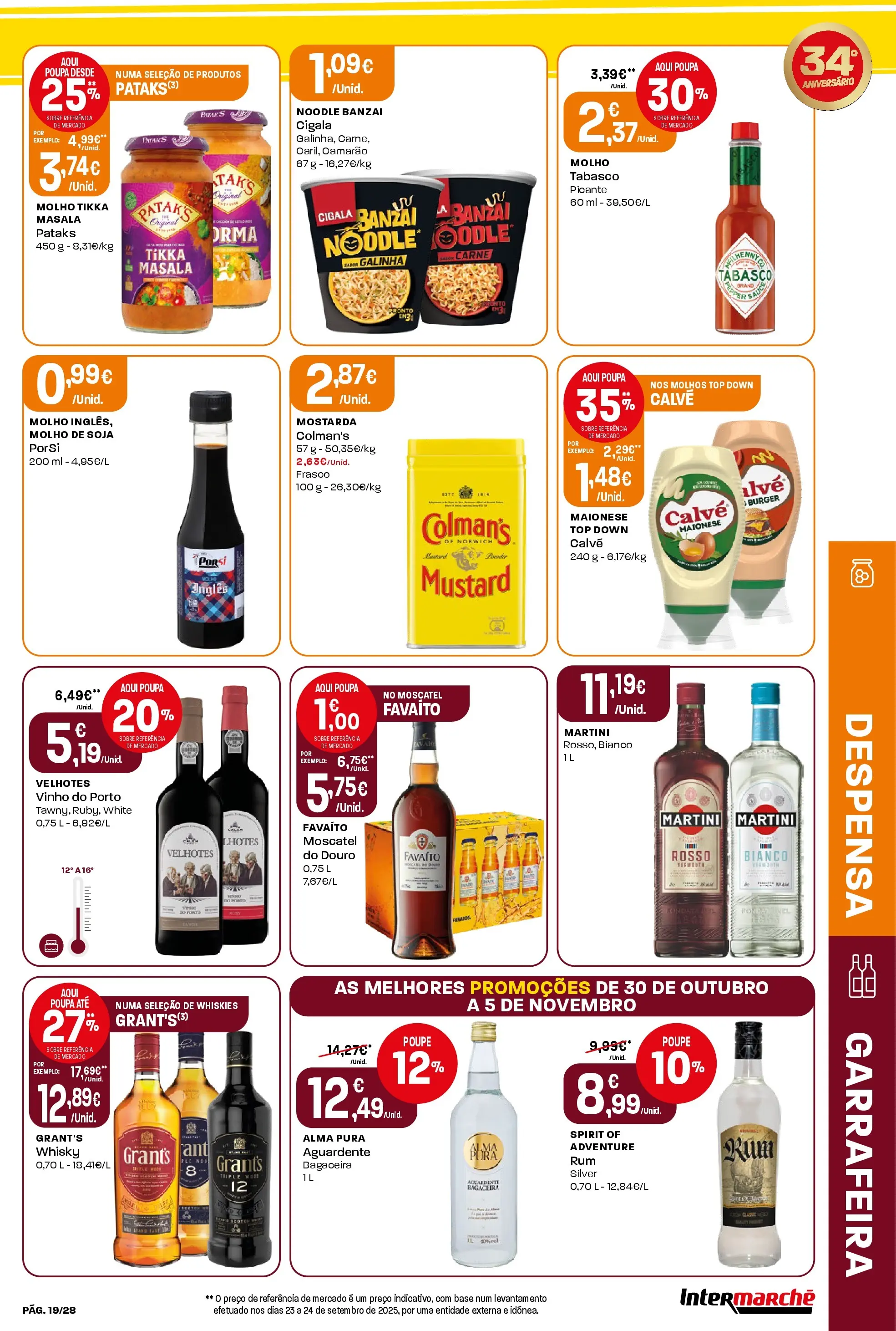 Intermarché - Aniversário à la poupança. » de 30/10/2025 - 05/11/2025 | Página: 19